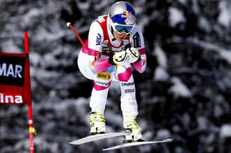 Linsday Vonn (Lindsay Vonn al Passo San Pellegrino Allenamenti con la nazionale italiana)