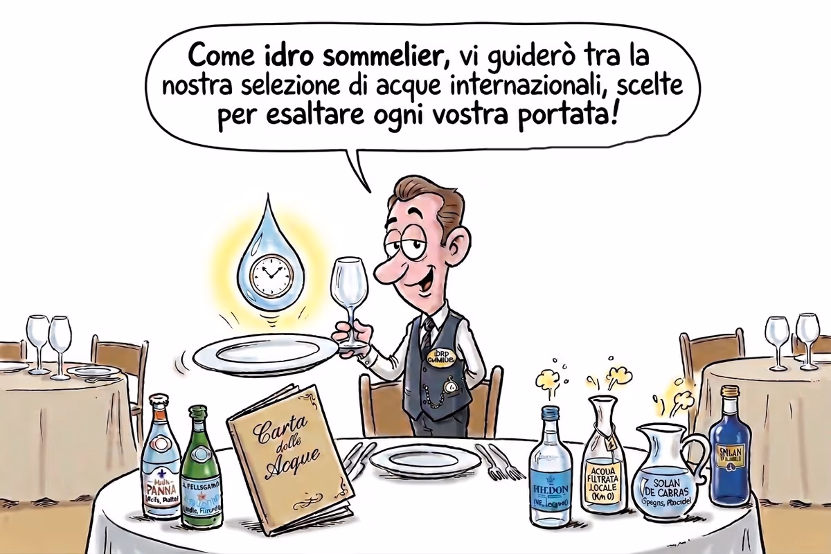 Il dettaglio invisibile che può cambiare un piatto: il ruolo dell'acqua a tavola