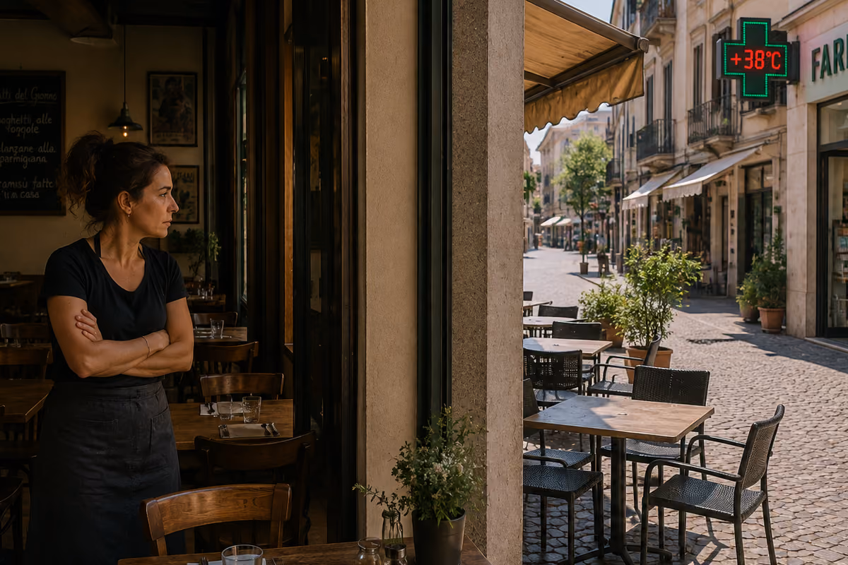 Troppo caldo per andare al ristorante: i locali perdono fino al 20% degli incassi
