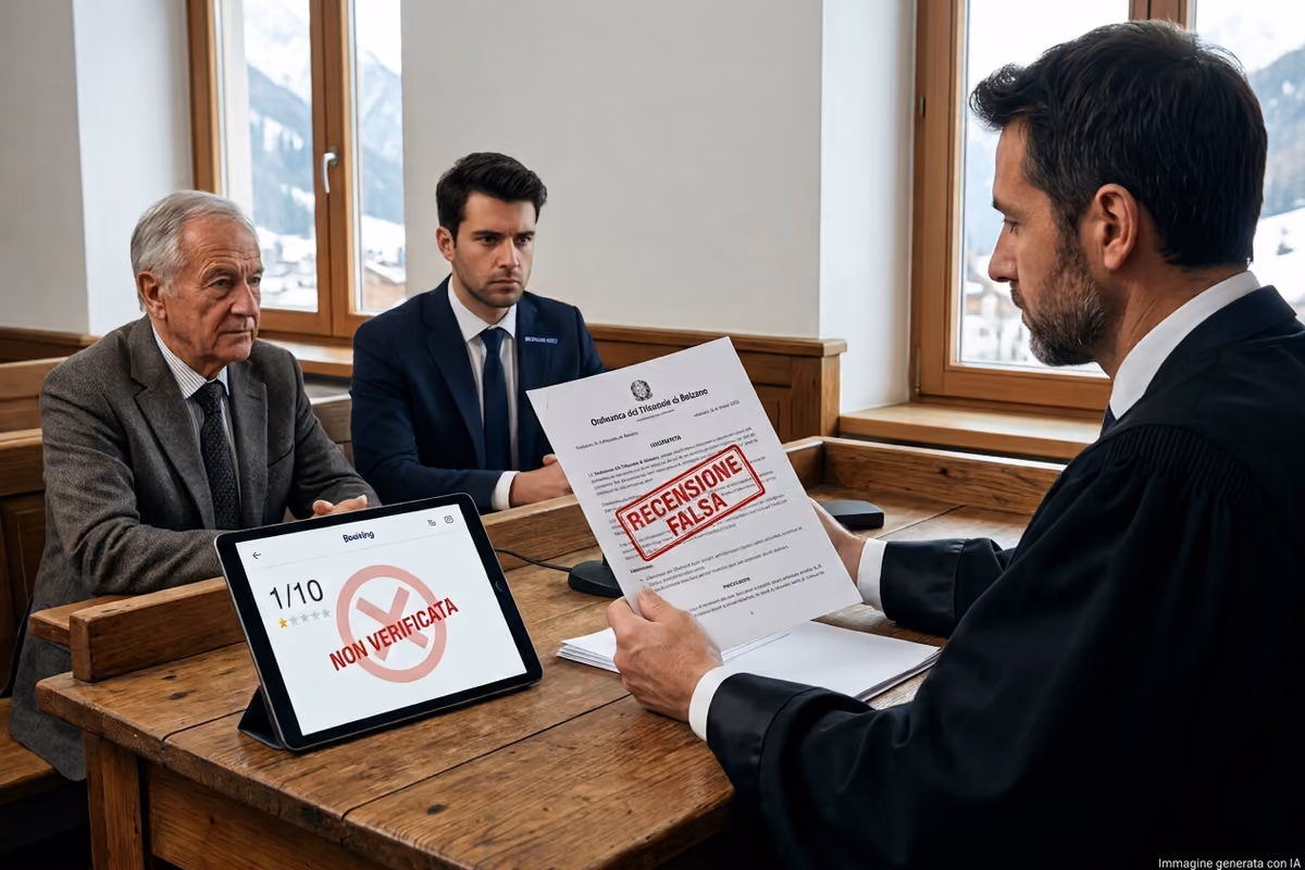 Recensisce l’hotel senza esserci mai stato: giudice ordina a Booking di cancellare
