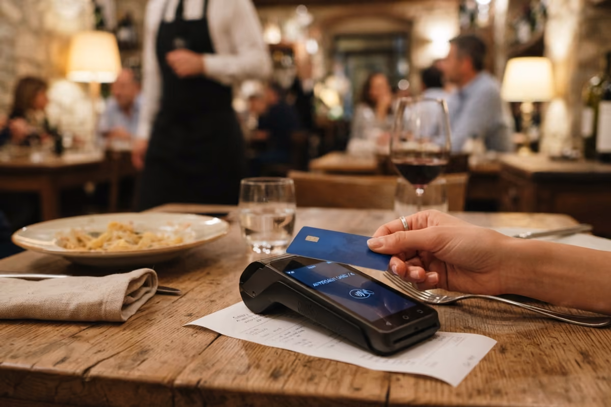 Mancia digitale al ristorante: il Pos non cambia le regole