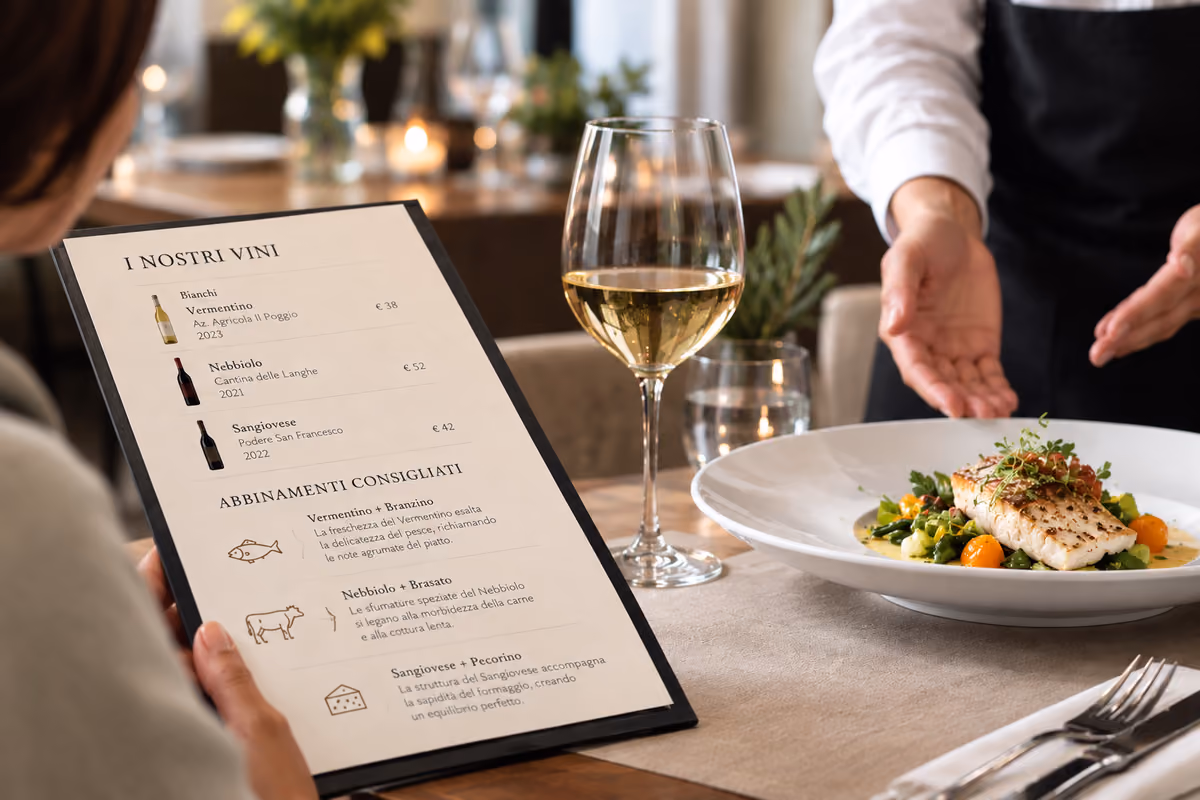 Ristorante, la carta di vini e birre deve parlare la stessa lingua della cucina