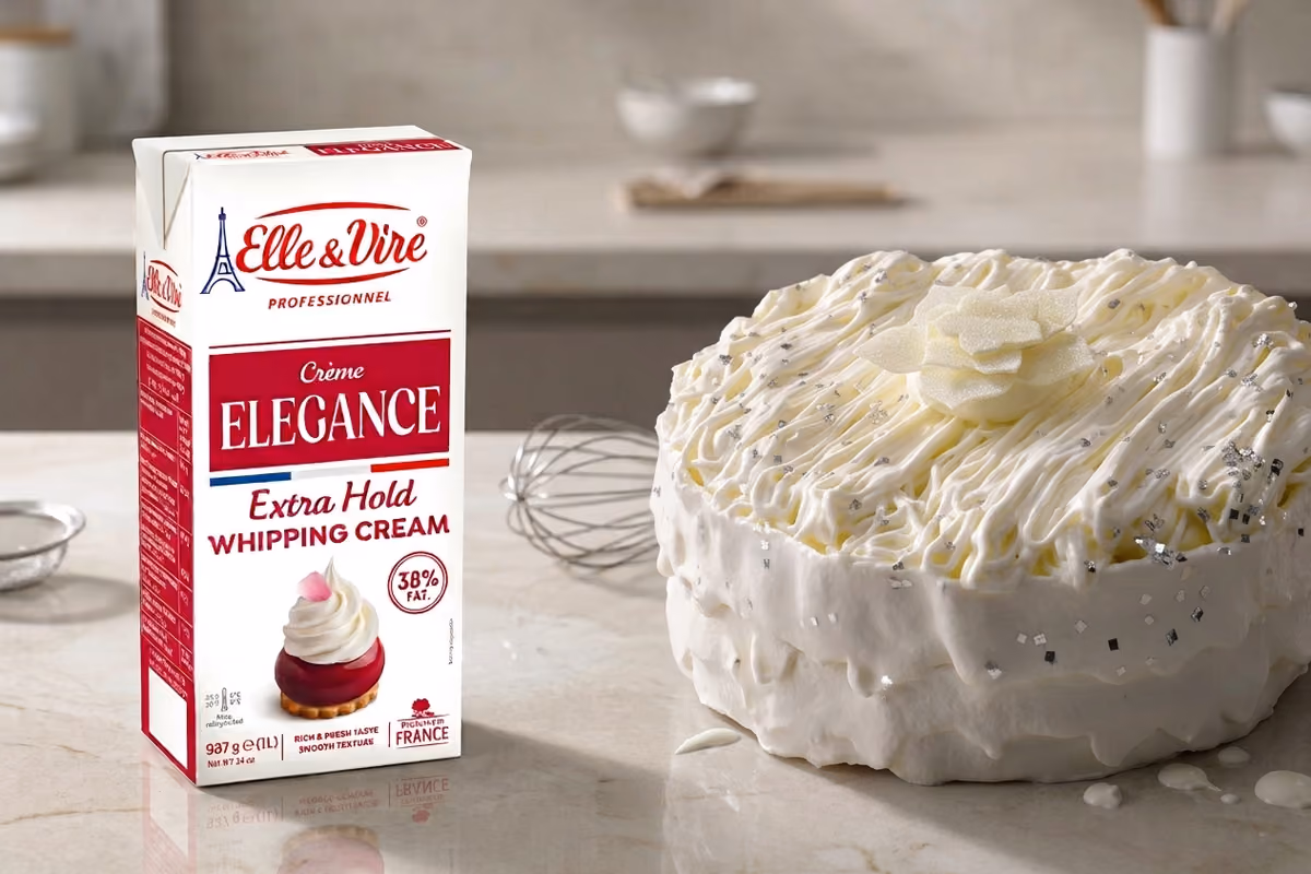 Mousse, creme e decorazioni più stabili: la panna che mantiene la struttura 48 ore