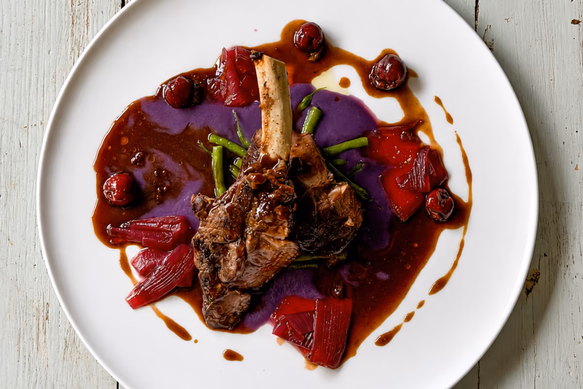 Costoletta di cervo, la ricetta agrodolce con ginepro e amarene