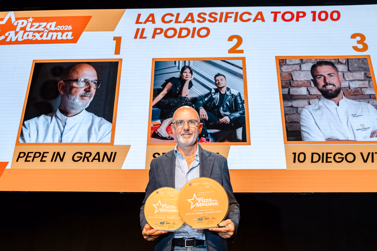 Franco Pepe si concede il bis: a Pizza Maxima vince ancora “Pepe in Grani”