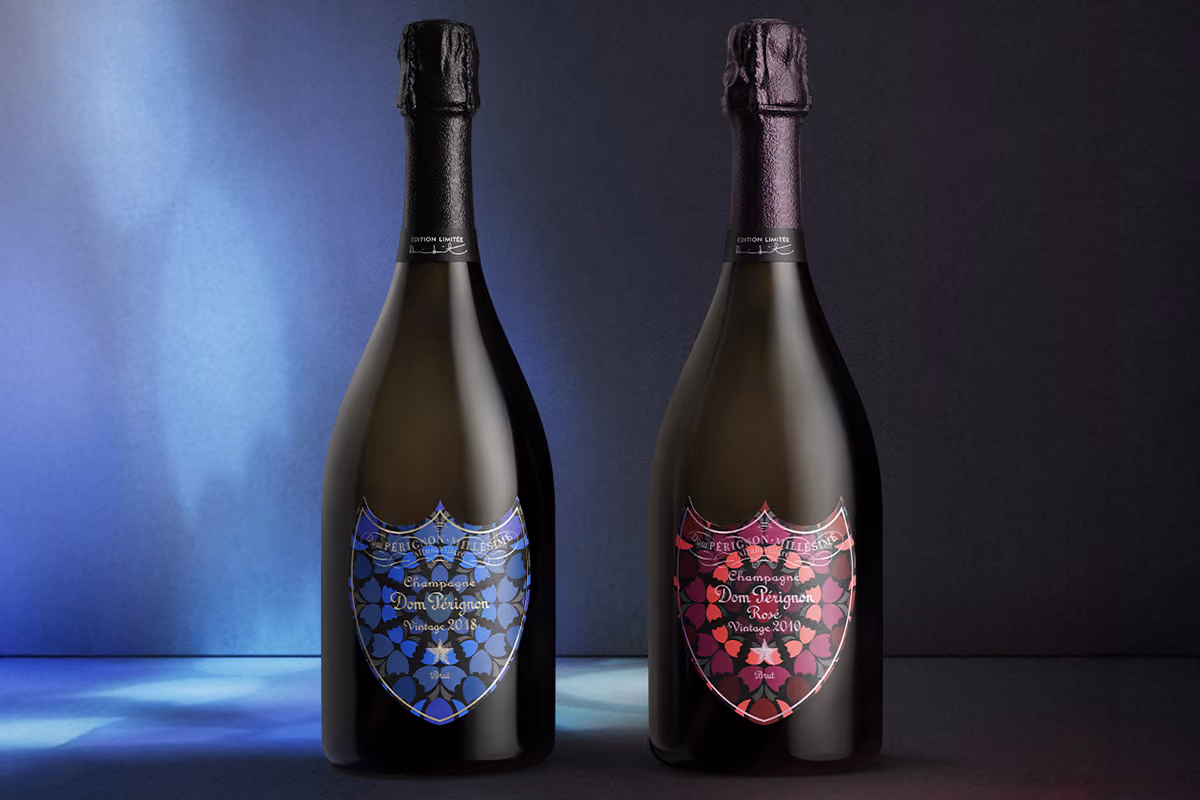 Dom Pérignon veste Vintage 2018 e Rosé 2010 con l'arte di Damien Hirst