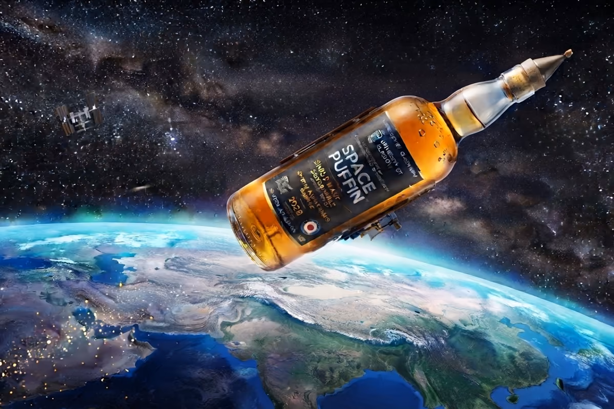 Whisky in orbita per 5 anni: il progetto che studia l'invecchiamento estremo