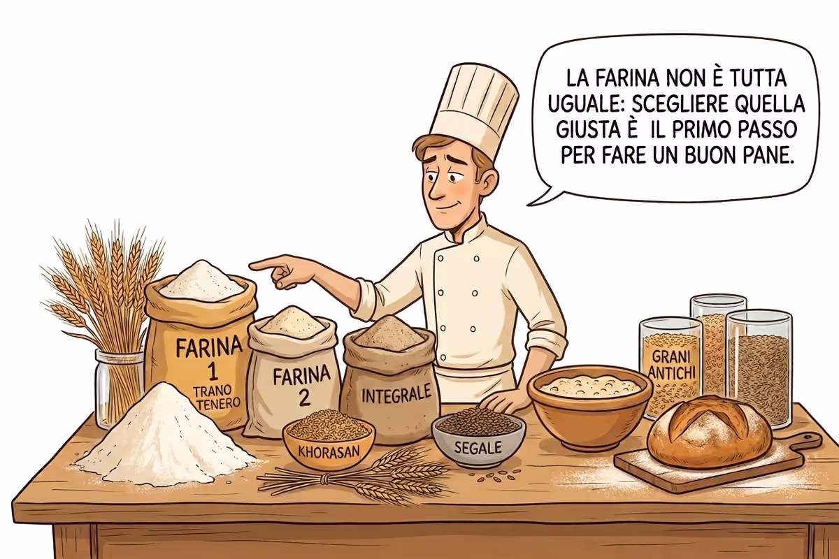 Ogni pane ha la sua farina: come scegliere quella giusta in base alla preparazione