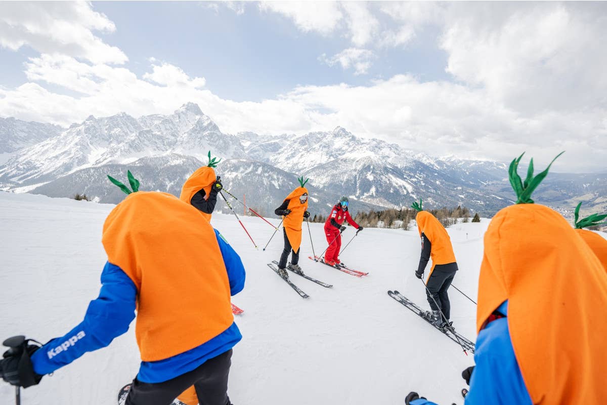 I Carota Boys alle 3 Cime sulle tracce di Jannik Sinner, tra sci e tennis