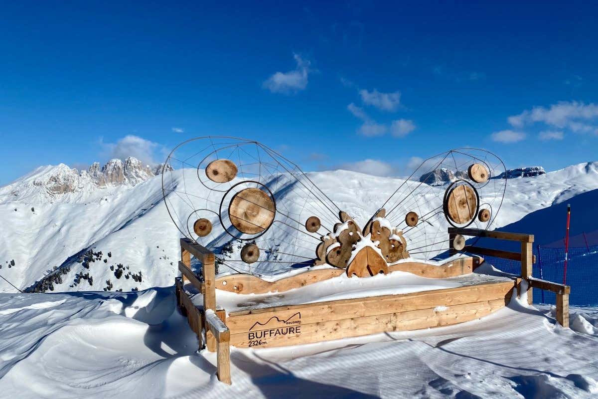 Impara l’arte sulla neve: al Buffaure si scia tra opere di landart