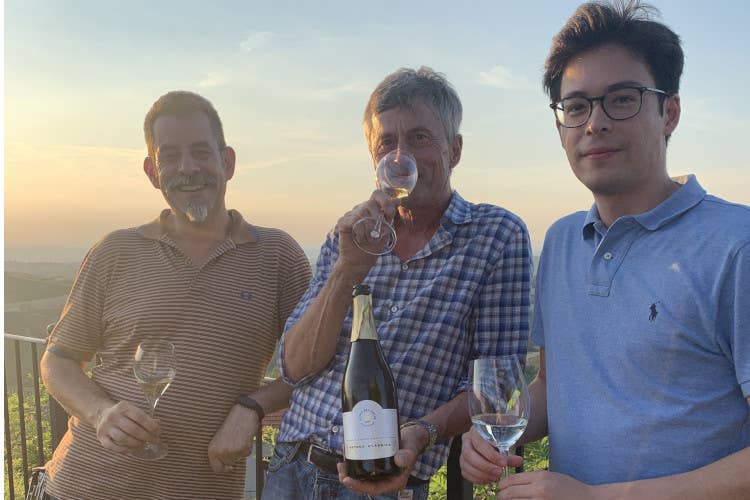 Da sinistra, Claudio Negrino, Bruno Roffredo, Marco Nosenzo Cantina Àlice Bel Colle, il sapore autentico dell’Alto Monferrato Acquese