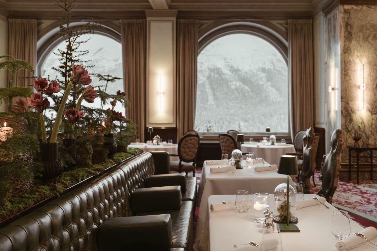 Com'è il nuovo Grand Restaurant dell'Hotel Carlton di St. Moritz