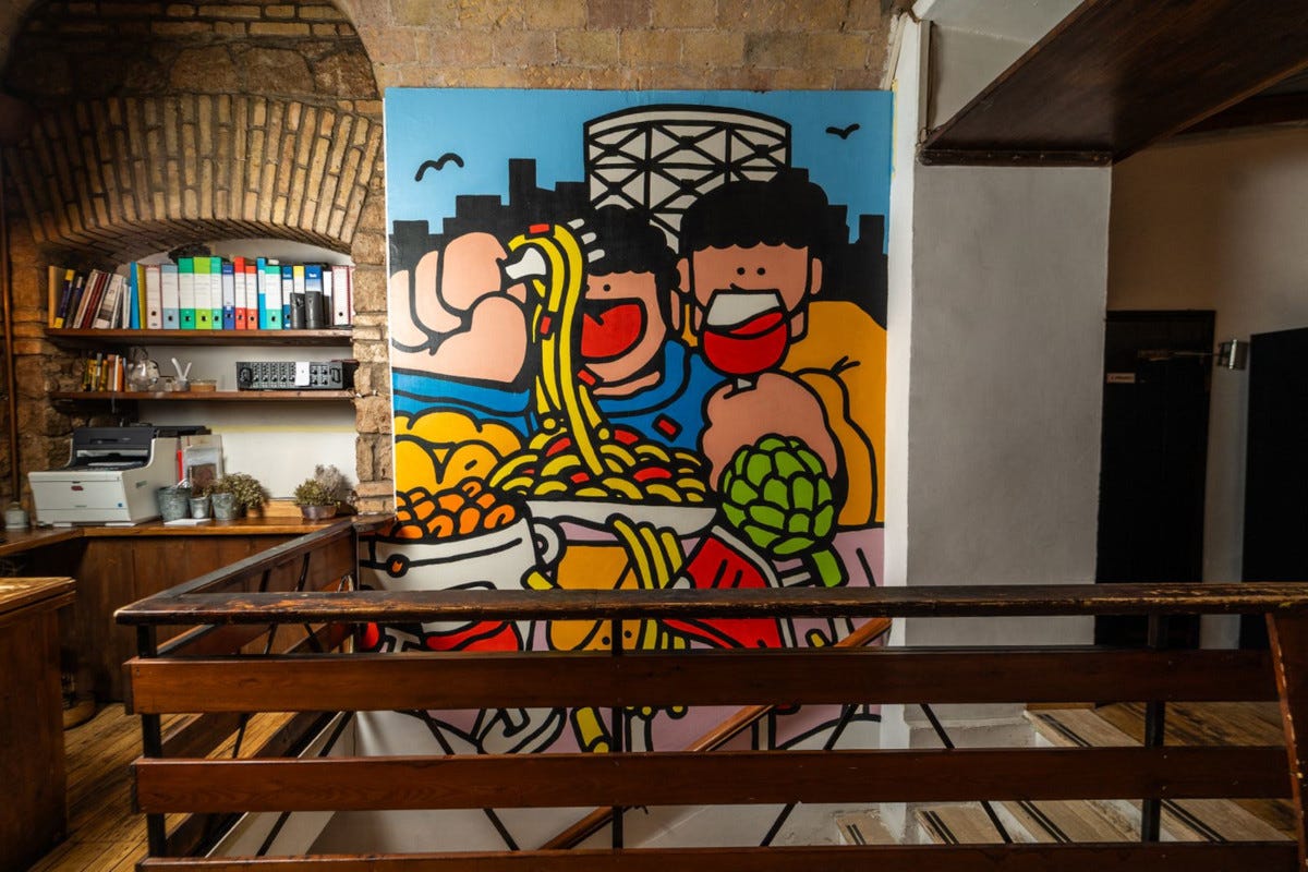 Osteria Fratelli Mori: quando la cucina romana è... Street Art
