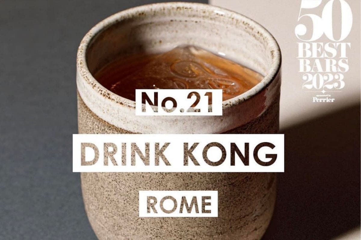 Drink Kong a Roma miglior bar italiano. Il 1° al mondo è di un italiano a Barcellona