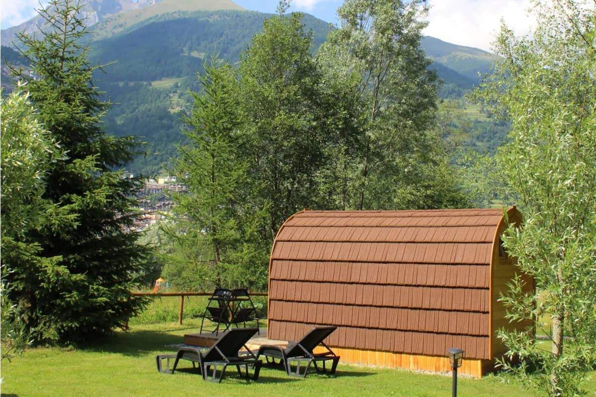 Camping Presanella Chalet, a Temù il glamping chic a misura di bambini