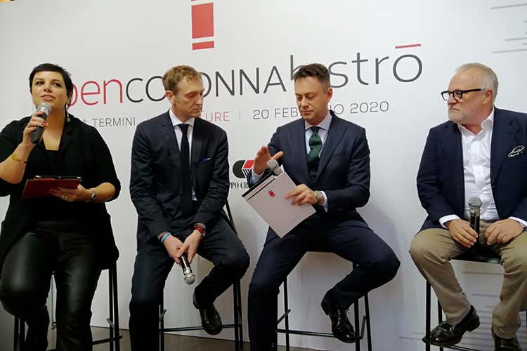 Francesca Barberini, Sebastien De Rose, Cristian Biasioni e Antonello Colonna - Antonello Colonna a Roma Termini Alta cucina, romana e democratica