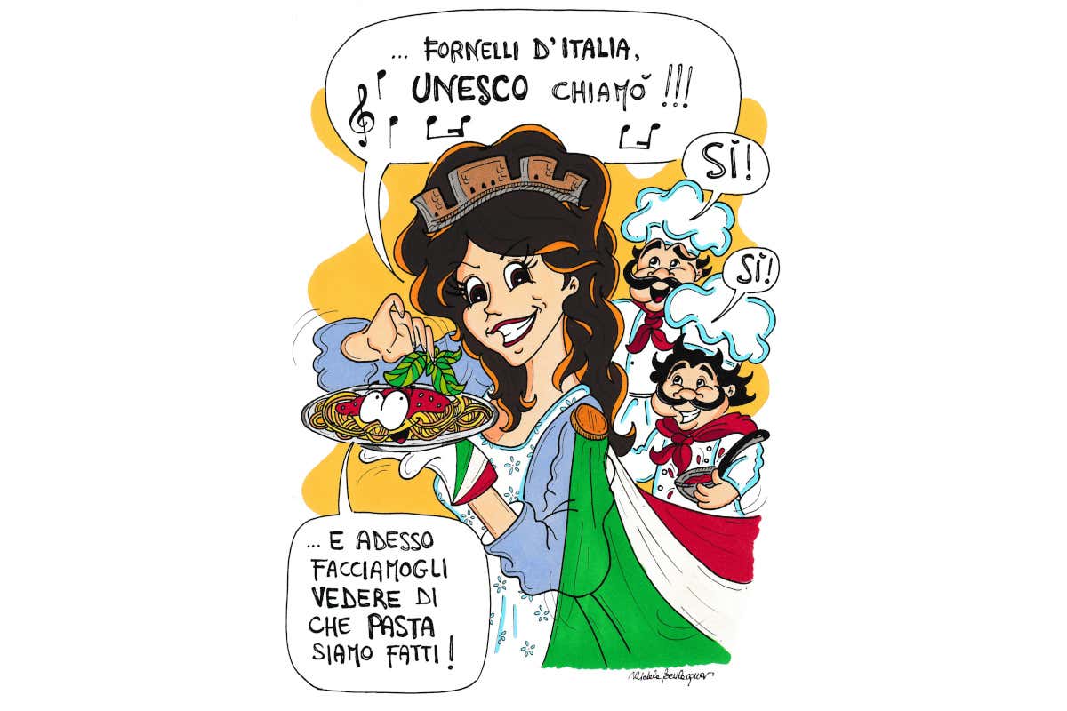 34 vignette per celebrare la Cucina Italiana Patrimonio Unesco