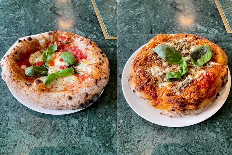 Pizza Margherita del Pendolo e Sfincione