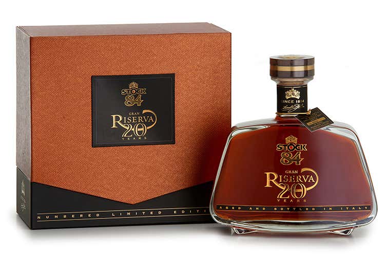 (Brandy Stock 84 Gran Riserva 20Y Limited edition per festeggiare i 70 anni)