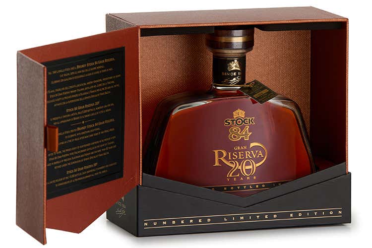 (Brandy Stock 84 Gran Riserva 20Y Limited edition per festeggiare i 70 anni)
