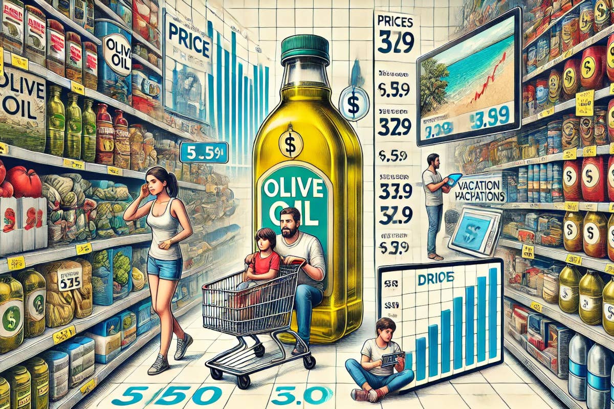 Rincari 2024: olio d’oliva +30%, pacchetti vacanza +16,6%. Cosa cambia per i consumatori