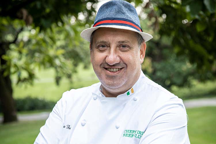 Filetto di manzo irlandese, crema di topinambur e riduzione di birra