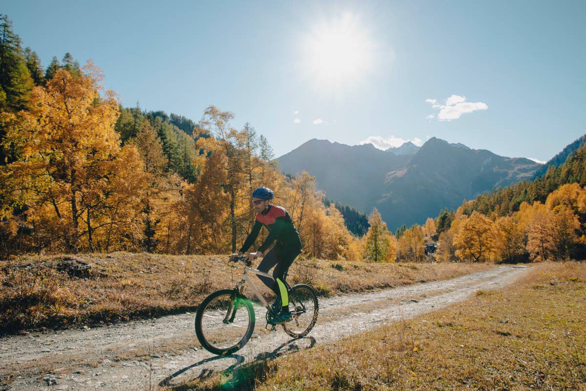 Tanti gli sport nella natura autunnale. Foto: Gianmarco Caroti Sport, divertimento e buon cibo nell'autunno di Courmayeur