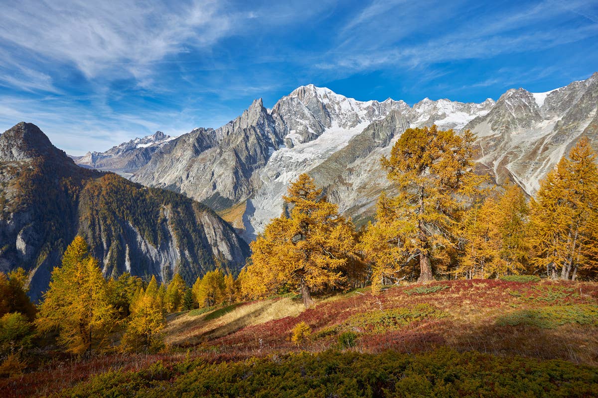 La magia dell'autunno a Courmayeur. Foto: Mario Oliva Sport, divertimento e buon cibo nell'autunno di Courmayeur