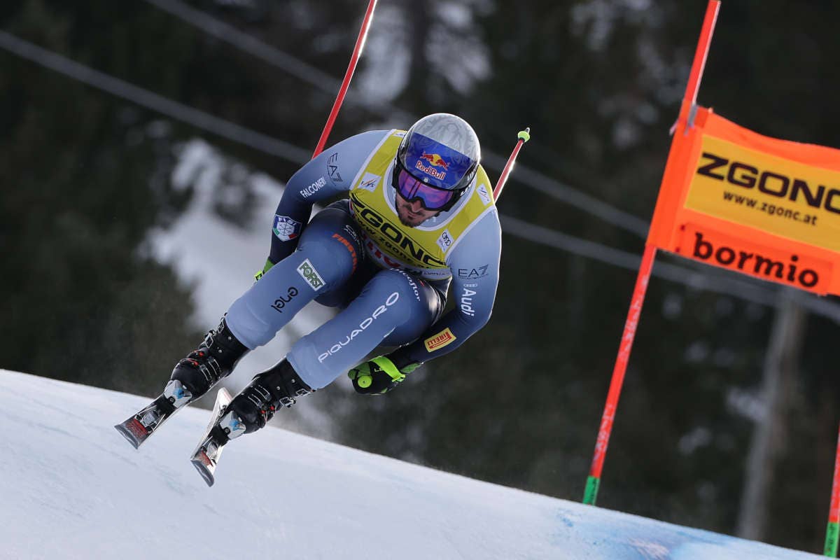 Dominik Paris a Bormio (Foto da Pentaphoto) Birra Forst insieme a Fisi per la Coppa del Mondo di Sci