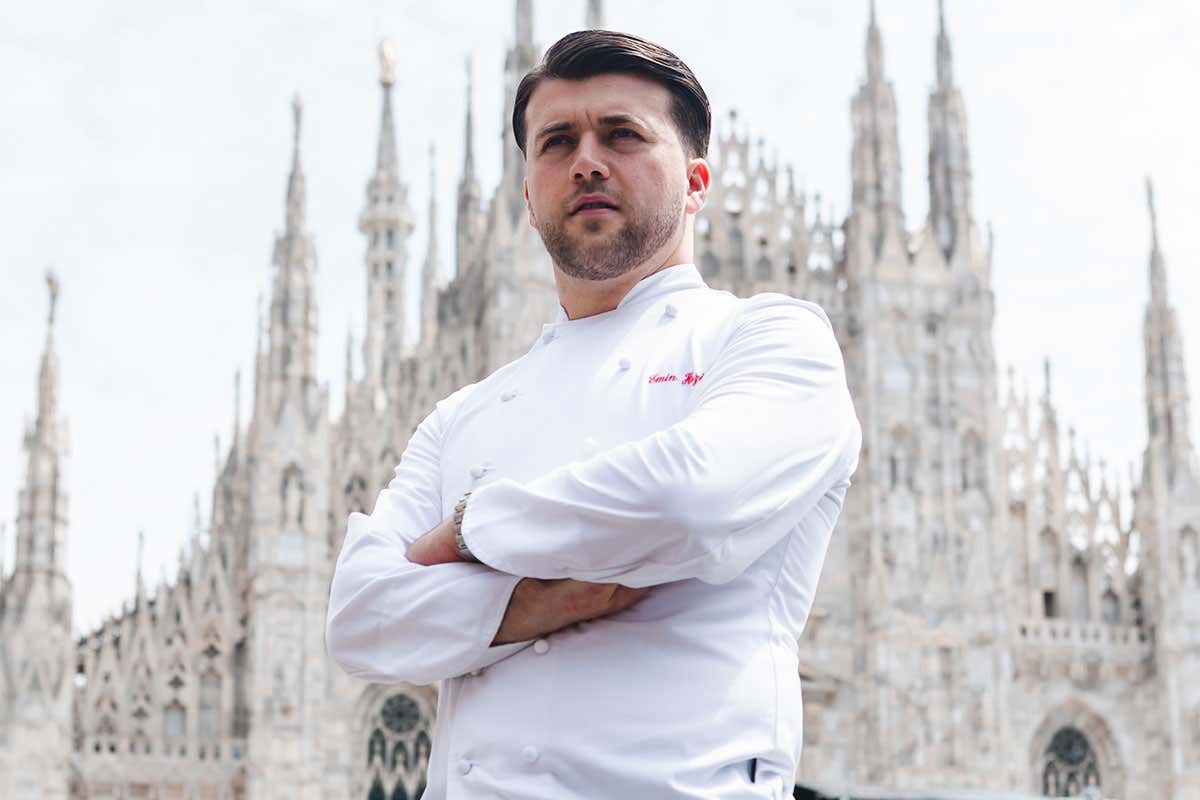 La Carbon-d’oro che fa discutere Milano: Emin Haziri trasforma la tradizione in lusso e scintille