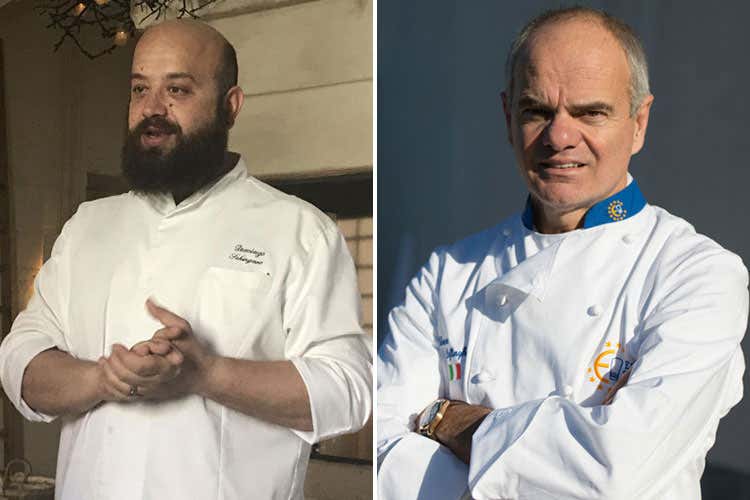 Domingo Schingaro ed Enrico Derflingher - Euro-Toques a Borgo Egnazia per una sera Duetto tra Schingaro e Derflingher Domingo Schingaro ed Enrico Derflingher - Euro-Toques a Borgo Egnazia per una sera Duetto tra Schingaro e Derflingher