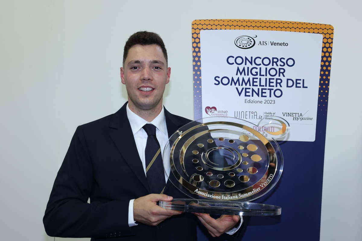 Federico Domeneghetti Federico Domeneghetti miglior sommelier Ais del Veneto 2023