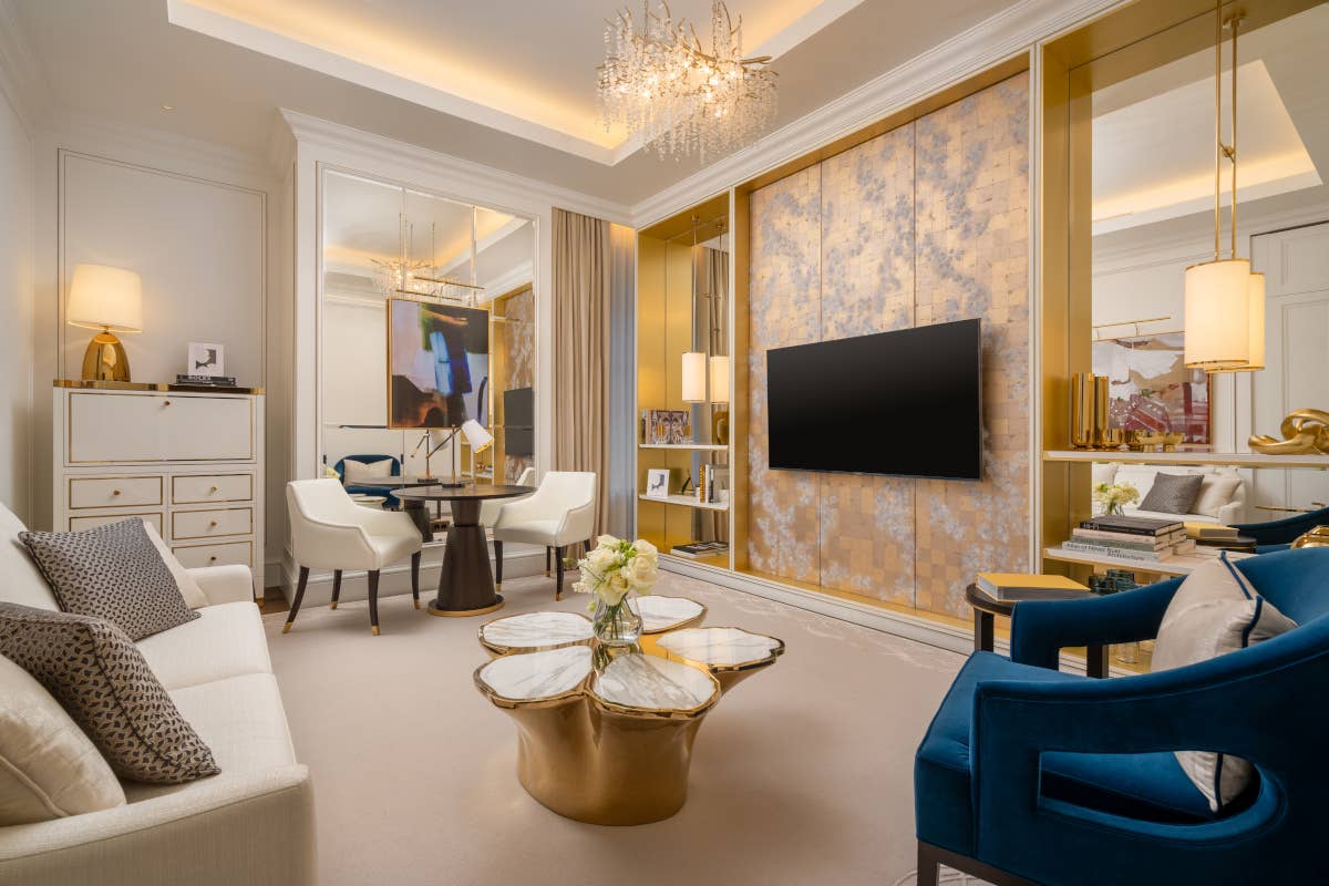 Suite di lusso con vista Bucarest al Corinthia Grand Hotel du Boulevard