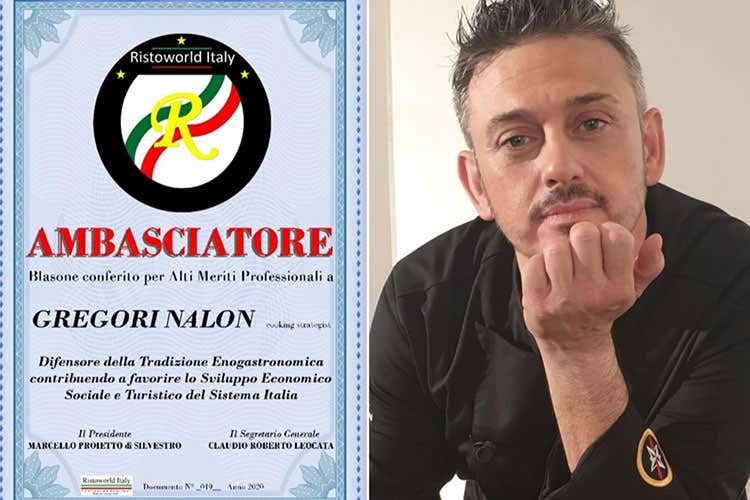 Gregori Nalon &egrave; ambasciatore del Made in Italy nel mondo per Ristoworld Italy - Gregori Nalon, chef Euro-Toques&egrave; ambasciatore del Made in Italy