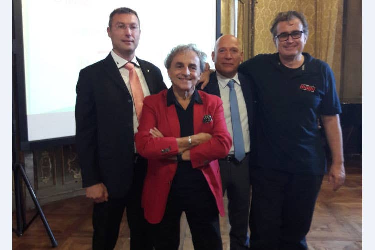 Fabrizio Galliati, Ugo Nespolo, Bruno Rivarossa e Ambrogio Invernizzi (Inalpi e Coldiretti Il latte piemontese in un diario scolastico)