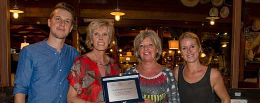 Da sinistra: Arnaud Bucci, Marinella Argentieri, Christianne Mazimanne e Severine Bucci (Foto di Giovanni Latorella)