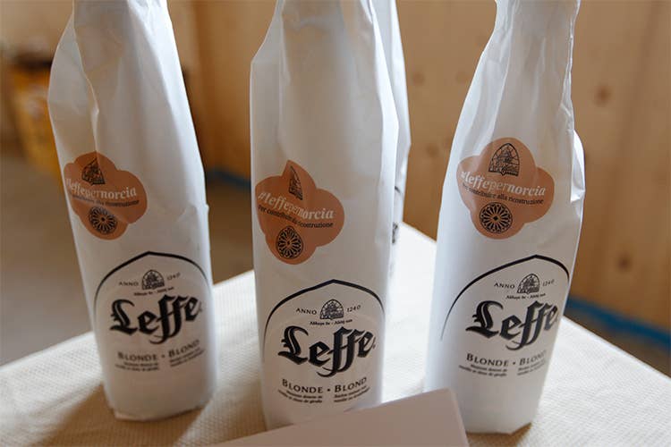 Da Leffe, birra belga d’abbazia, un aiuto concreto per Norcia