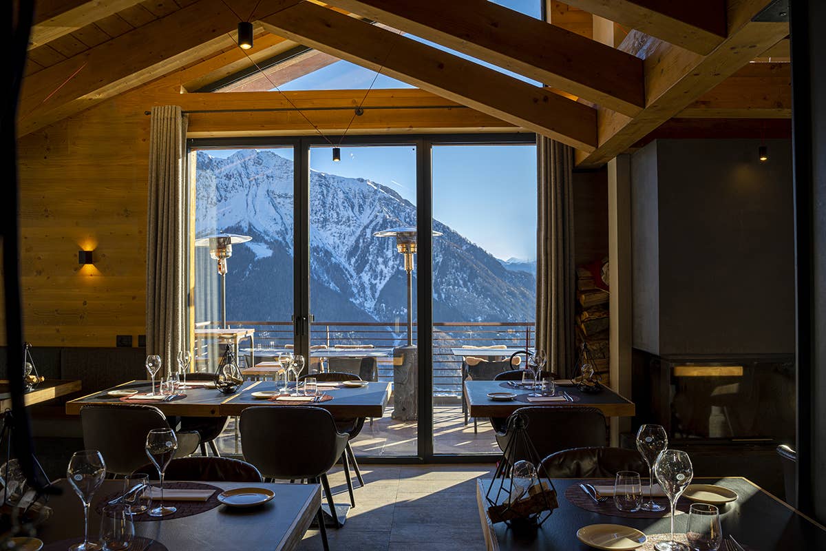 Pranzo con vista La Loge du Massif, un tesoro gourmet sulle piste di Courmayeur