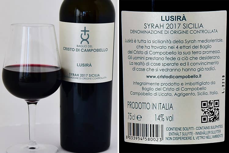 Lusirà, massima espressione del Syrah siciliano