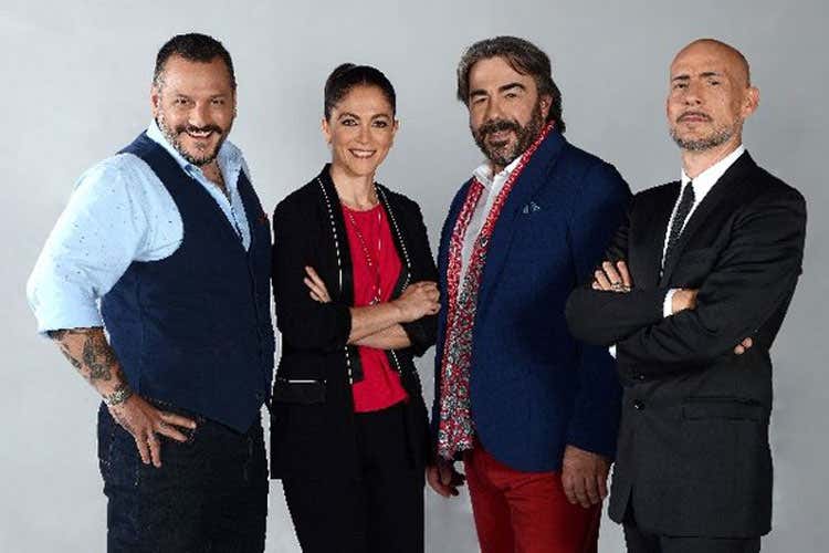 Misha Sukyas, Rosanna Marziale, Philippe L&eacute;veill&eacute; e Gianmarco Tognazzi - Marziale, Leveill&egrave; e Sukyas Giudici illustri per Chopped Italia