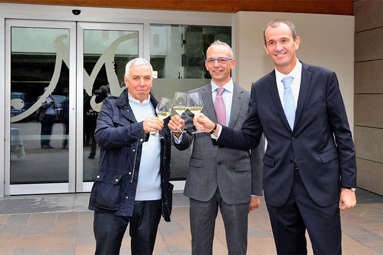 Piero Patton, Massimo Geusa e Massimo Benetello (direttore di Cantina di Lavis)
