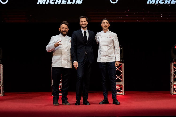 Donato Ascani e Michelangelo Mammoliti (Michelin, 11 tre stelle con Bartolini Ma ancora dimenticate le pizzerie)
