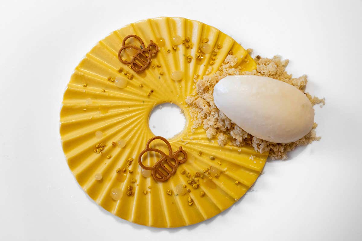 Millefiori di bosco, yogurt e yuzu