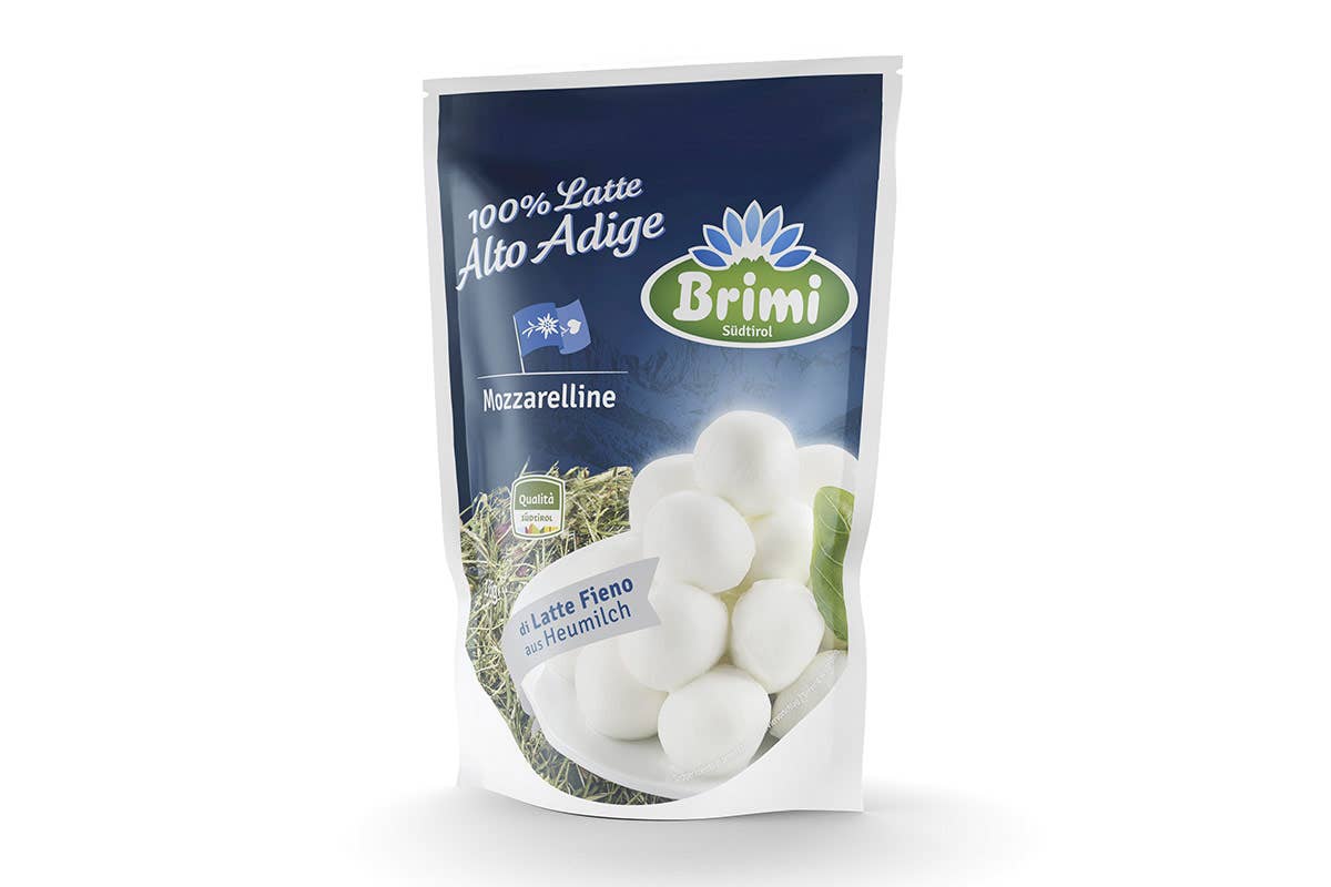 Mozzarelline Latte Fieno Brimi in doypack da 135 g