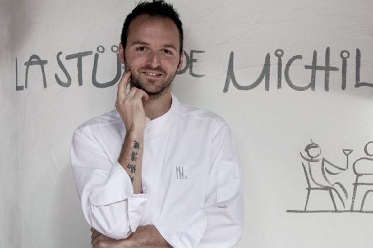 Nicola Laera Corvara, Cantafio nuovo chef de La Stüa de Michil. Laera approda all'Hotel Arkadia