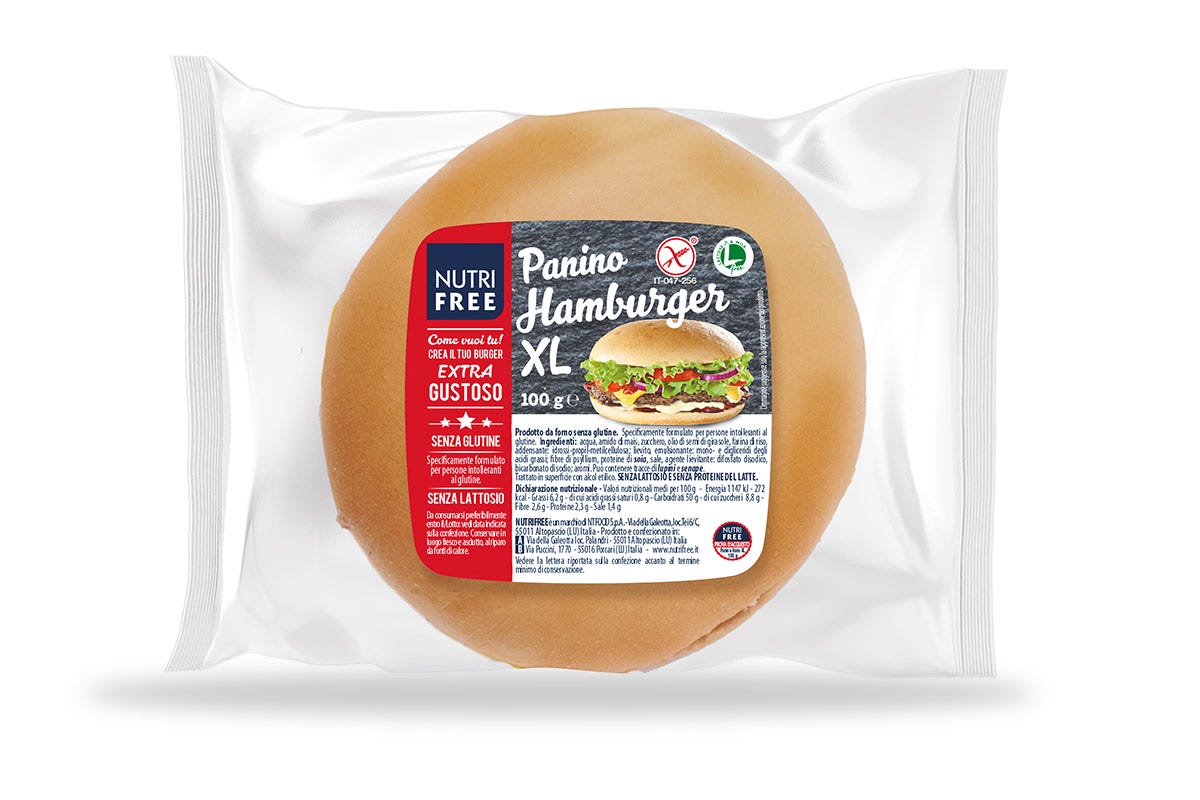 Panino Hamburger XL 100 g Street food, l’arte della cucina del “senza”