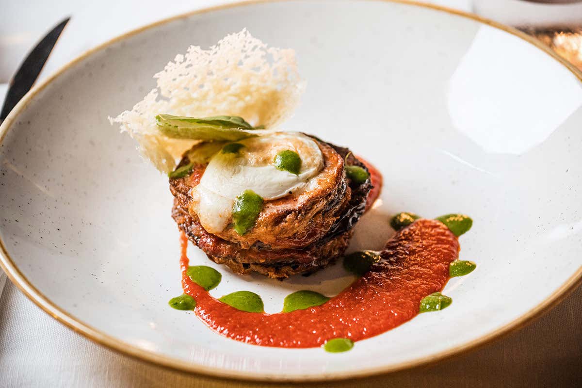 Parmigiana di melanzane alla partenopea