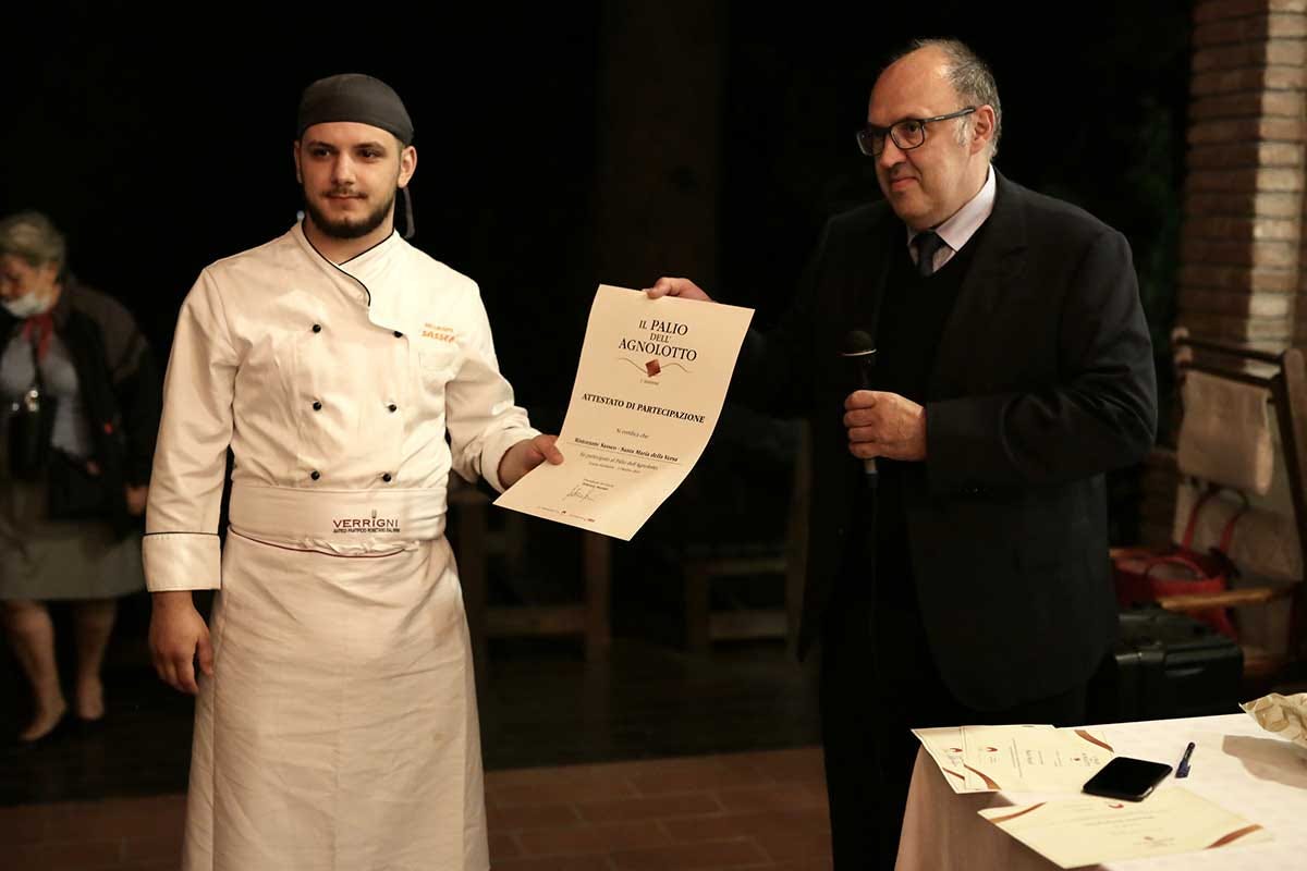 Il ristorante Sasseo si è aggiudicato il premio per il migliore impiattamento Il Ristorante Corte del Lupo vince la sfida di beneficenza del Palio dell'Agnolotto