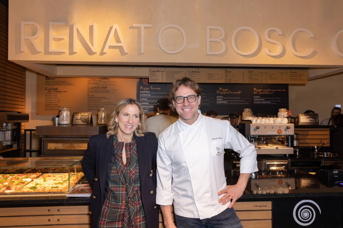 Renato Bosco e Benedetta Conticelli Le forme del sapore di Renato Bosco al Mantova Village