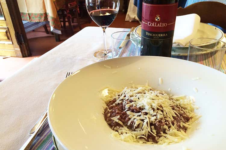 Risotto al Vinciguerra I Collalto con formaggio Castelmagno